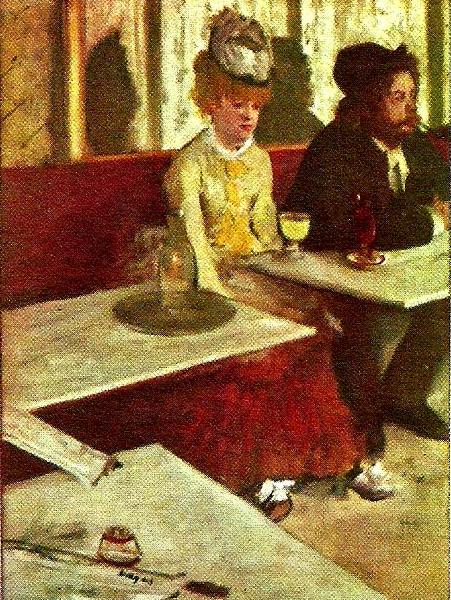 Edgar Degas absint oil painting picture